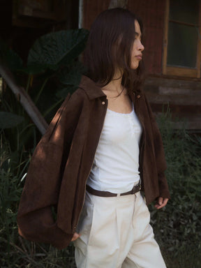 Jaqueta Bomber de Camurça - Hangar