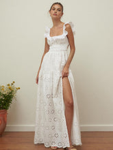 Vestido Longo Bordado com Ilhós - Purity