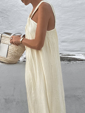 Vestido Longo Halter - Creamy