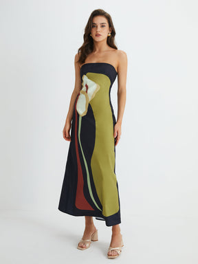 Vestido Longo com Estampa Floral - Rose Petal
