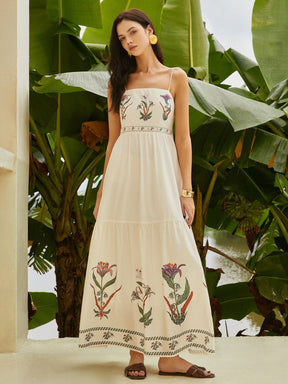 Vestido Floral Plissado Sem Costas