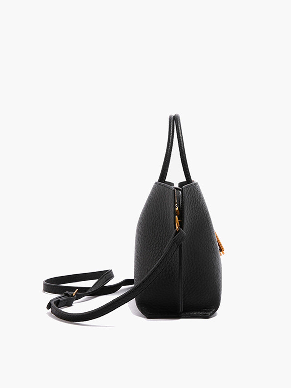 Bolsa de Couro Texturizada com Alça Superior - Divine