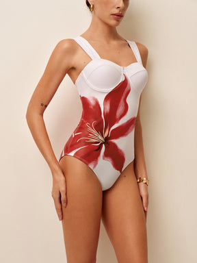 Conjunto de Maiô e Saída de Praia - Flower