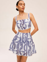 Conjunto de Top e Saia com Detalhes em Renda Bordada - Amalfi