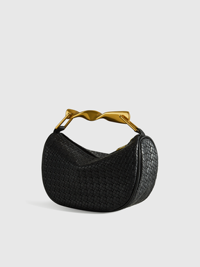 Bolsa de Couro Texturizado com Alça de Corrente - Strap