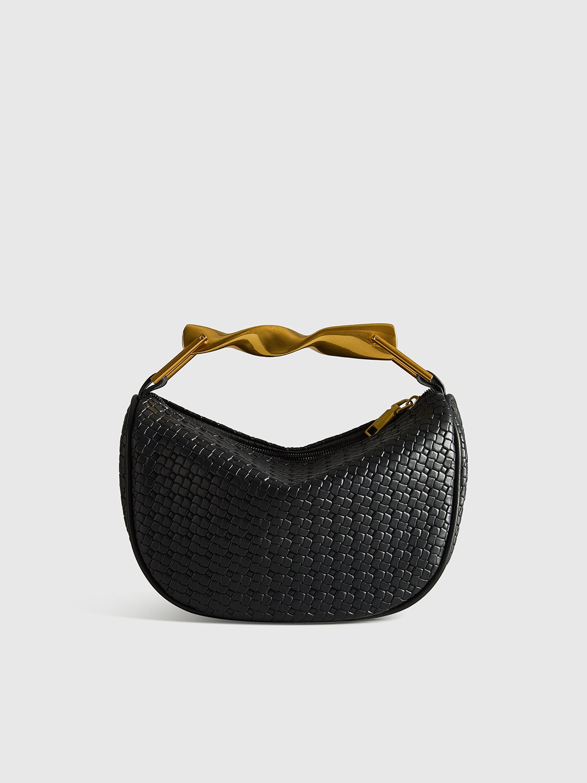 Bolsa de Couro Texturizado com Alça de Corrente - Strap
