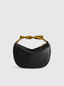 Bolsa de Couro Texturizado com Alça de Corrente - Strap