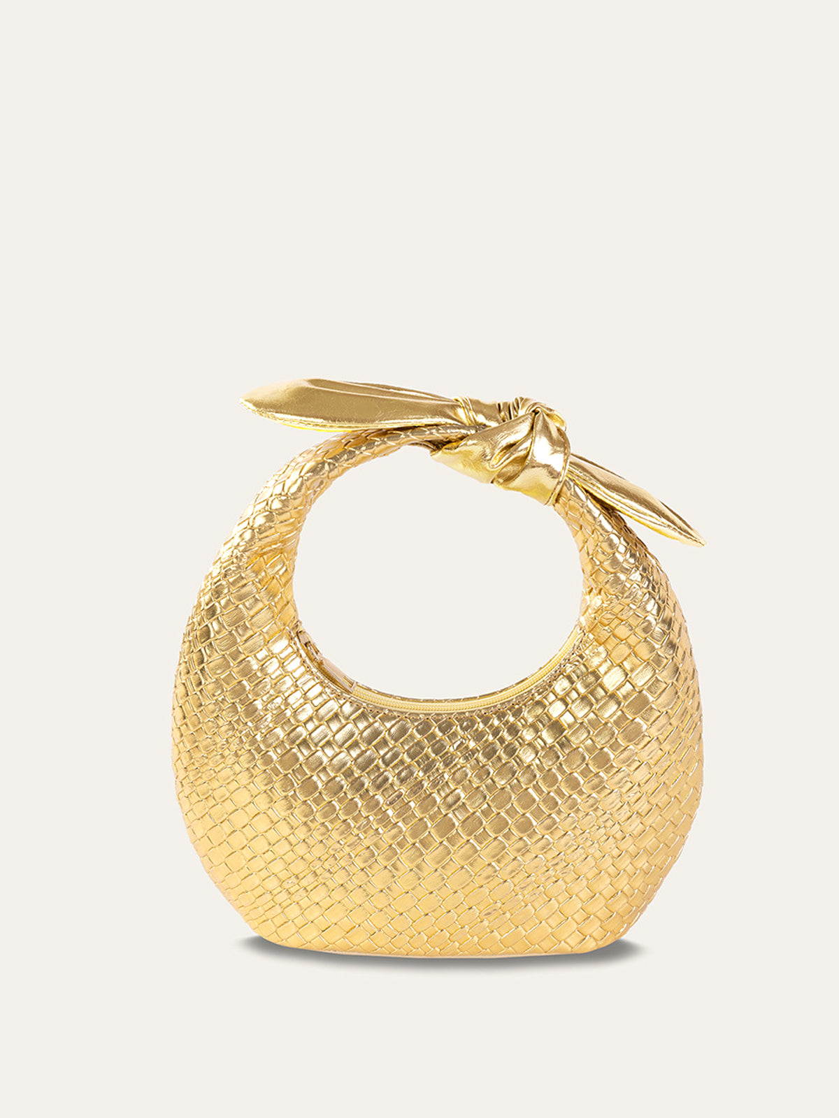 Bolsa com Alça de Nó Trançado - Golden