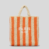 Bolsa de Palha Listrada - Paris Milano