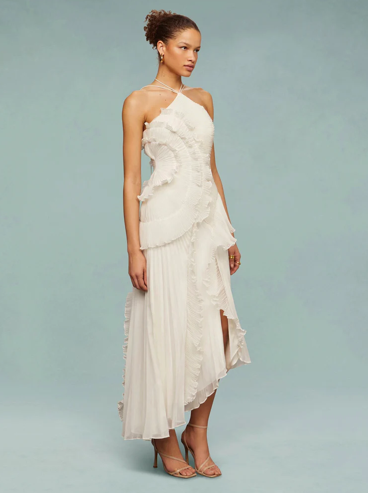 Vestido Longo com Babados - Junie