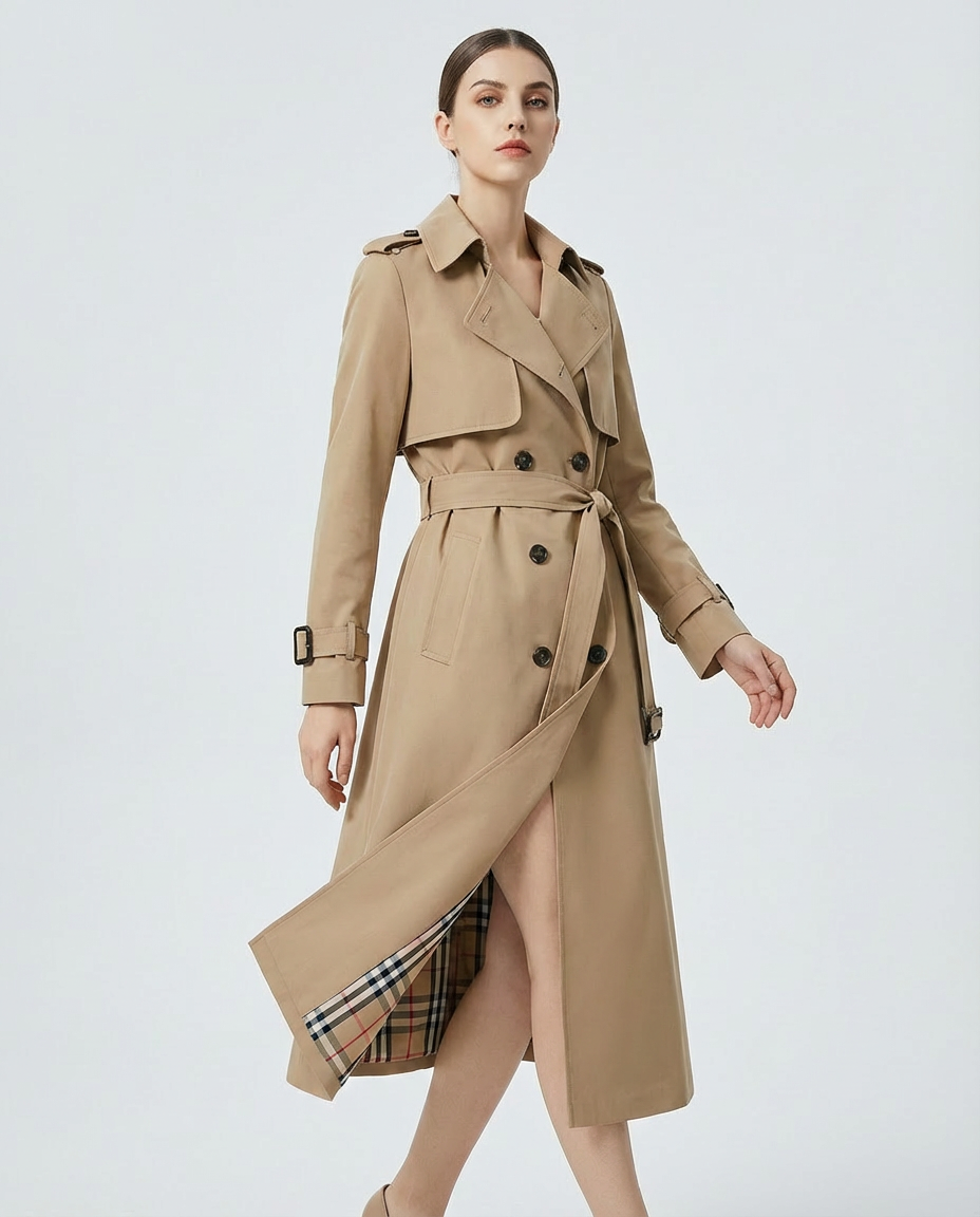 Casaco Longo Trench Classic