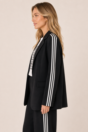 Conjunto Feminino Alfaiataria Esportivo com Blazer e Calça Pantalona – Berlim