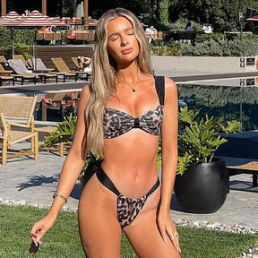 Biquíni com Estampa Leopardo Kynle