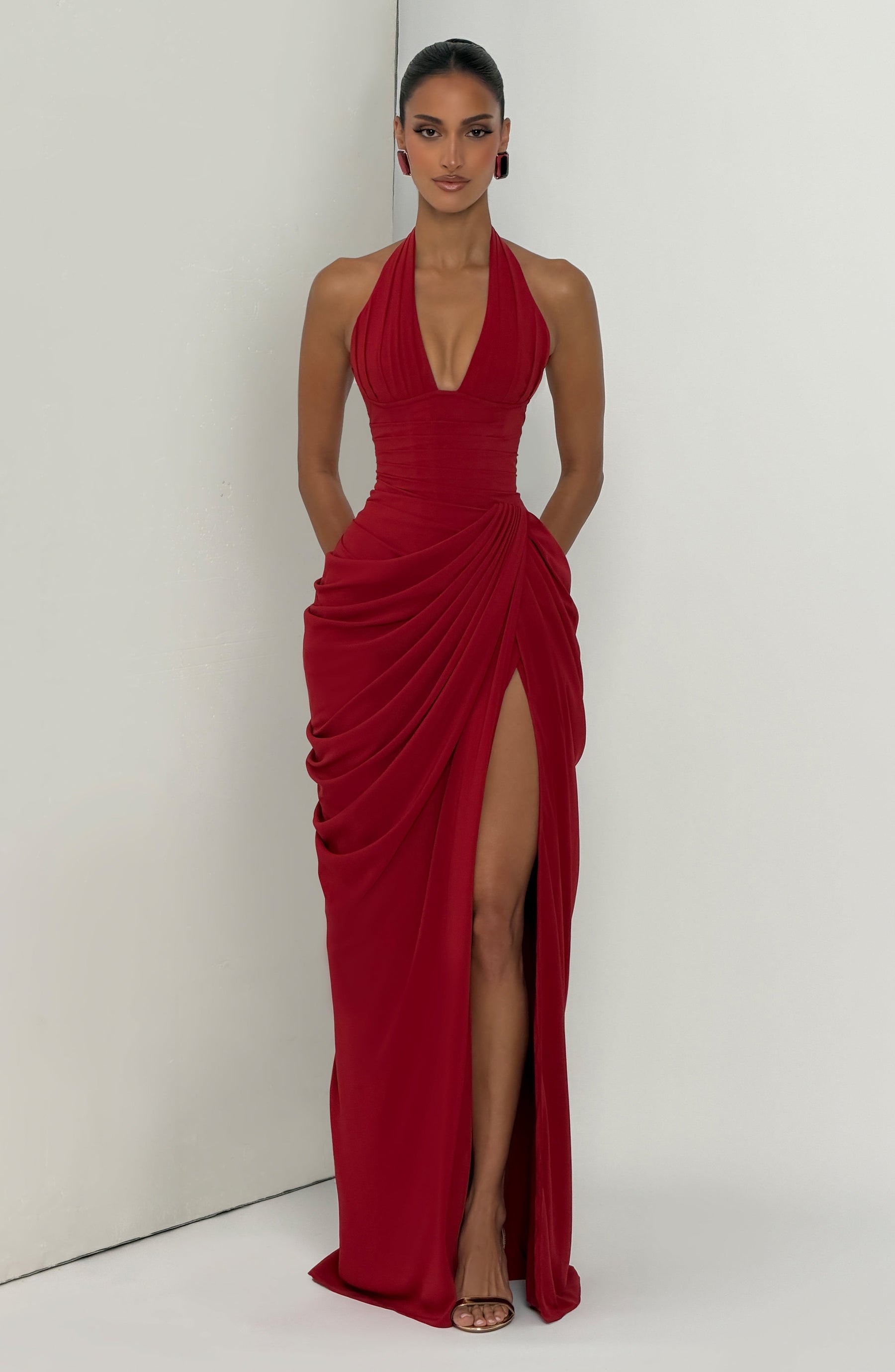 Vestido Longo Corset com Fenda Modern Mireya
