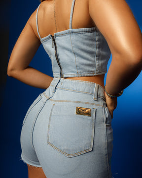 Conjunto Jeans Bordado de Flores - Flower