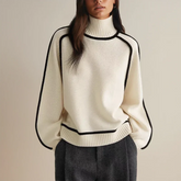 Suéter Feminino Gola Alta Cashmere Oversized – Nina