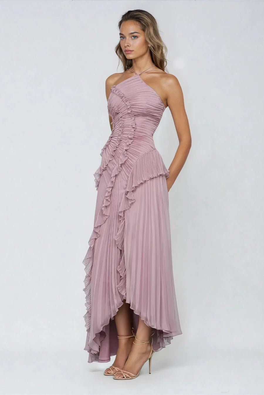 Vestido Longo com Babados - Junie