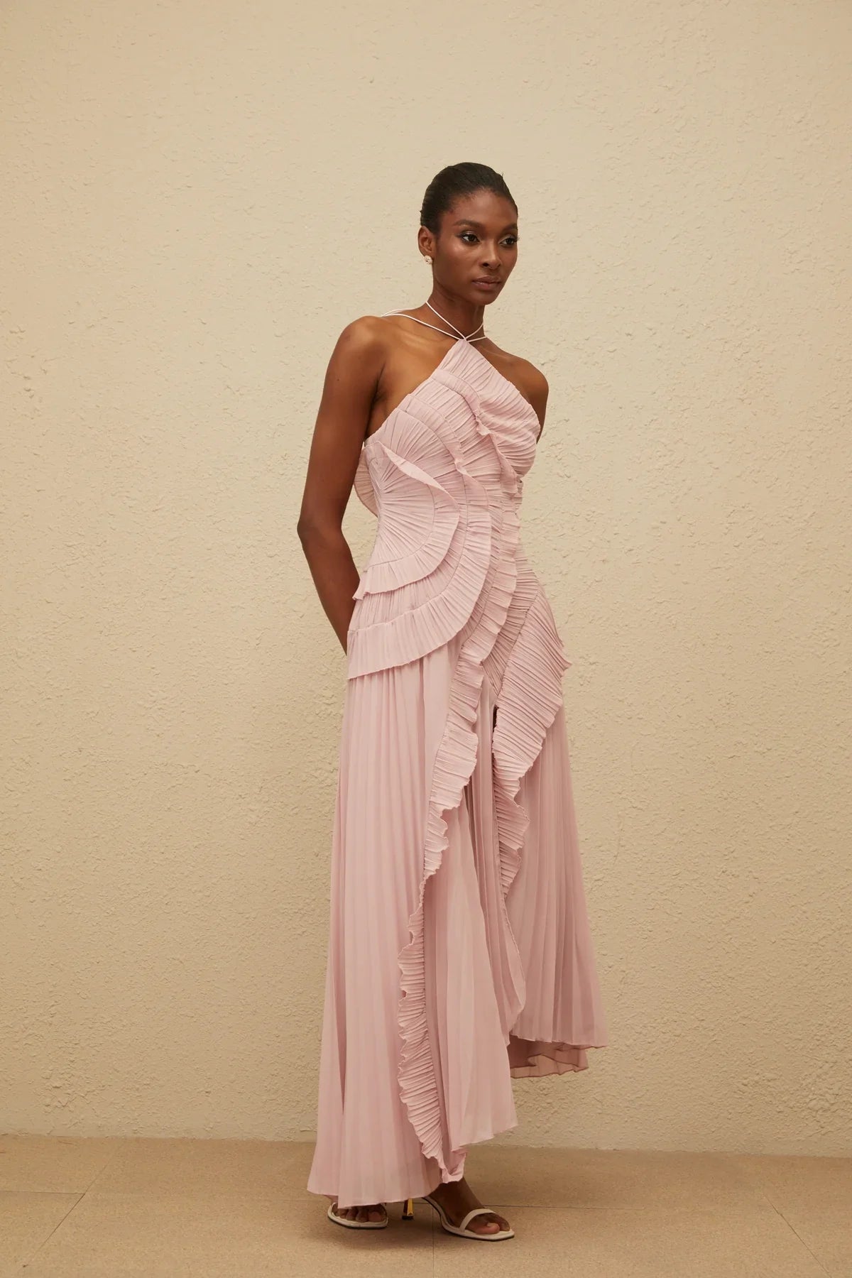 Vestido Longo com Babados - Junie