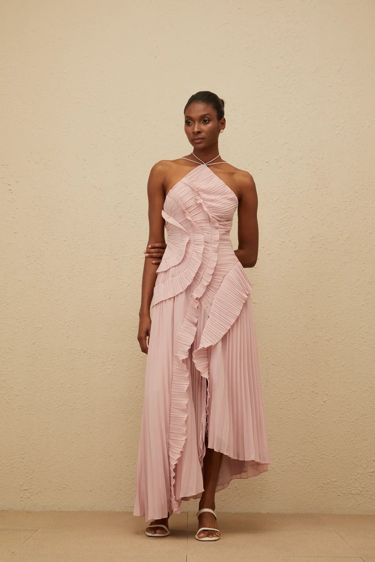 Vestido Longo com Babados - Junie