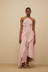 Vestido Longo com Babados - Junie