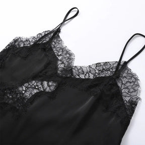 Top de Alça com Renda Acetinada – Éclat