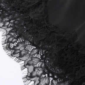 Top de Alça com Renda Acetinada – Éclat