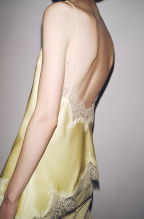 Top de Alça com Renda Acetinada – Éclat