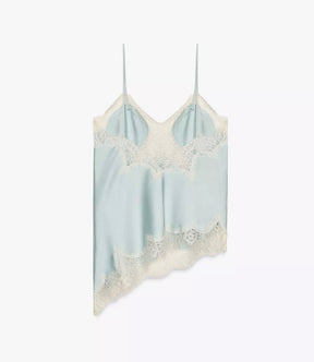 Top de Alça com Renda Acetinada – Éclat