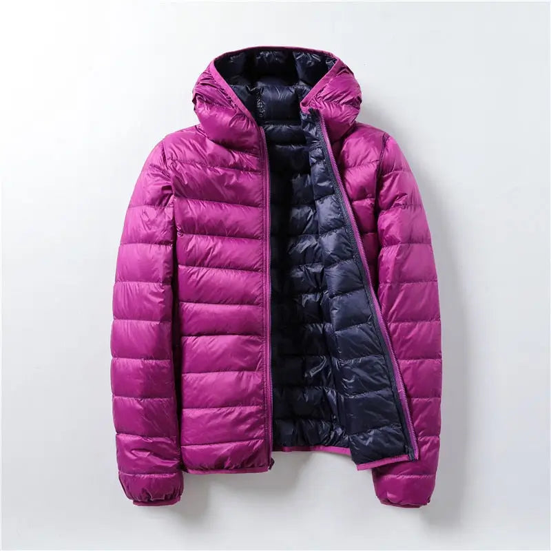 Jaqueta Puffer Impermeável Dupla Face