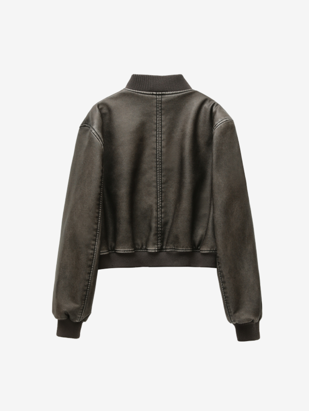 Jaqueta Bomber de Couro Sintético - Brunelle