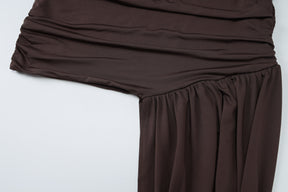 Vestido Curto de Festa com Fenda - Noir Flow