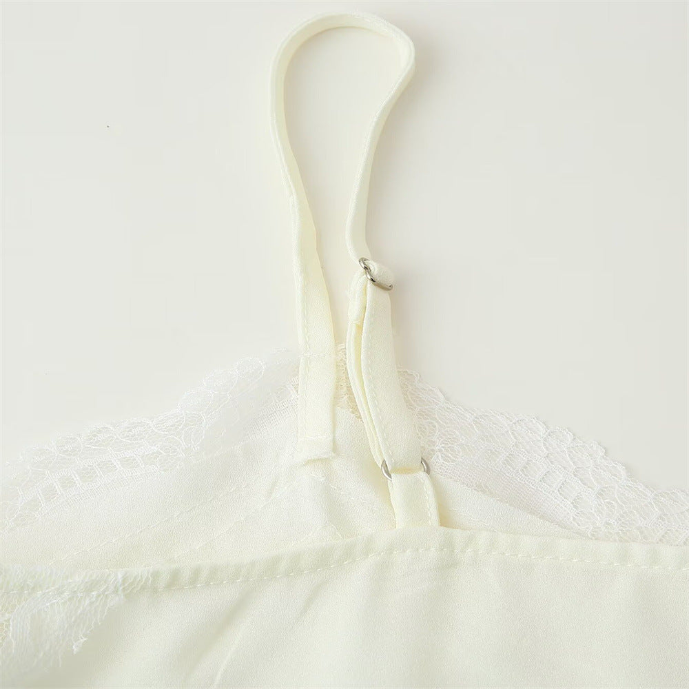 Top de Alça Fina com Renda – Lune