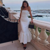 Vestido Tomara que Caia com Estampa Poá - Brigitte