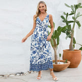 Vestido Longo com Estampa Floral