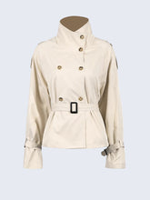 Casaco Trench Curto Gola Alta - Viex