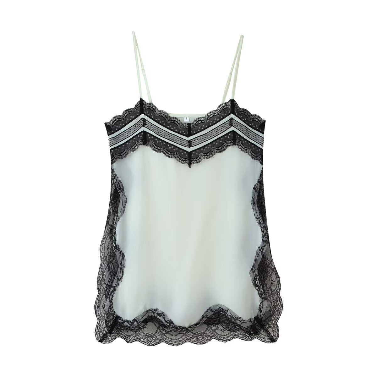 Top de Alça Fina com Renda – Lune