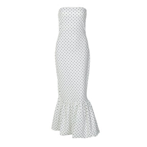 Vestido Tomara que Caia com Estampa Poá - Brigitte