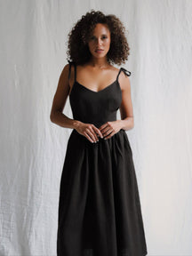 Vestido Longo de Algodão com Alças