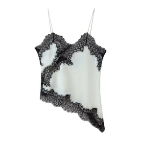 Top de Alça com Renda Acetinada – Éclat