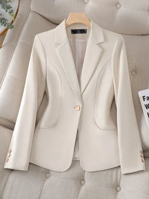 Blazer Feminino Alfaiataria Acinturado com Forro – Catarina