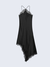 Vestido Curto Acetinado com Renda - Liora