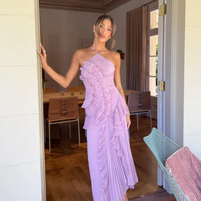 Vestido Longo com Babados - Junie