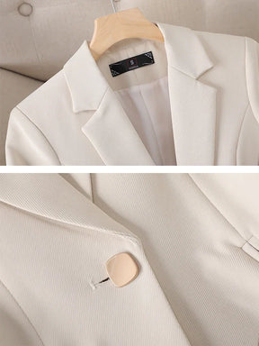 Blazer Feminino Alfaiataria Acinturado com Forro – Catarina