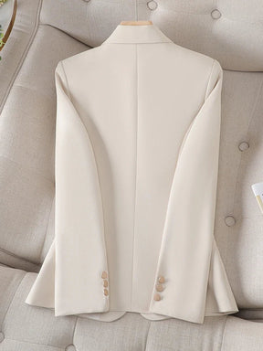 Blazer Feminino Alfaiataria Acinturado com Forro – Catarina