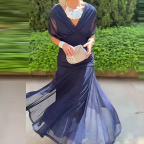 Vestido Feminino Longo Ombro a Ombro Estampado com Franzido – Positano