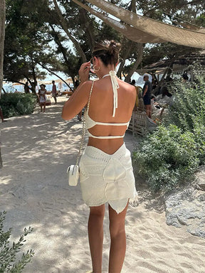 Vestido Curto em Crochê - Ketlen
