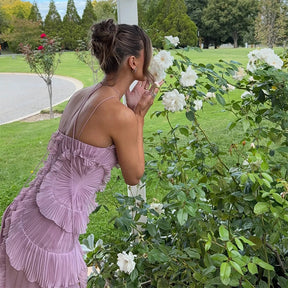 Vestido Longo com Babados - Junie