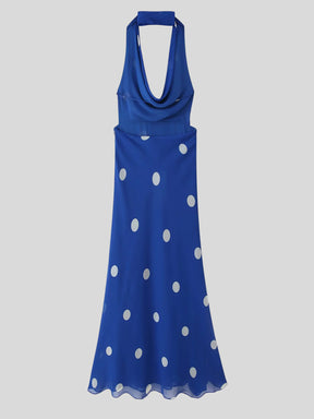 Vestido Longo com Estampa Poá - Dottie