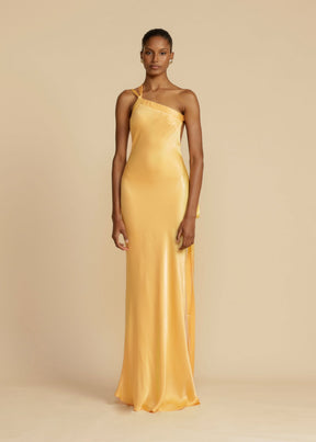 Vestido Longo de Cetim - Moonligth