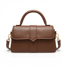 Bolsa Feminina de Couro Legítimo com Alça de Mão Estruturada – Amelia